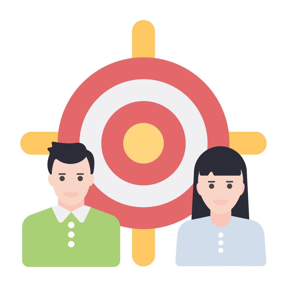 Modern design icon of business target vector