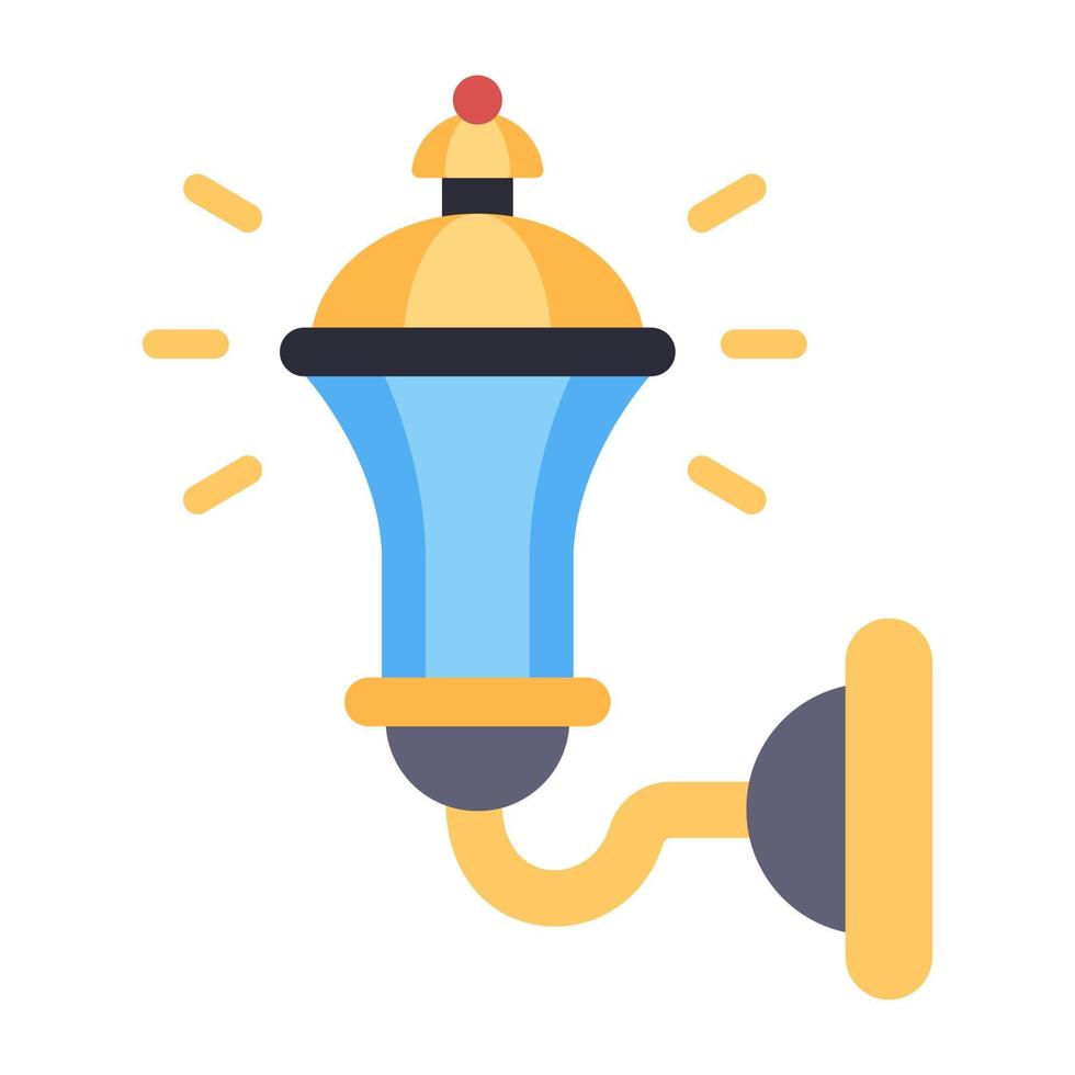 A beautiful design icon of gas lamp vector