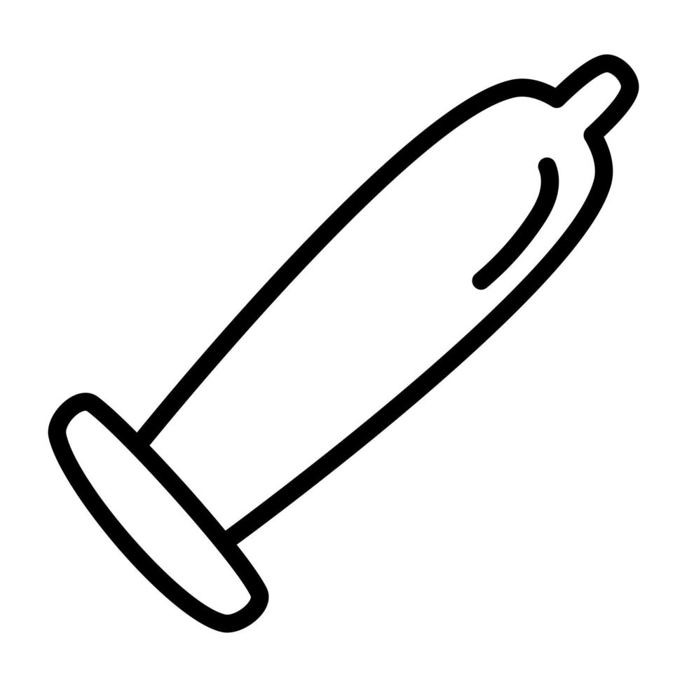 Linear design icon of condom vector