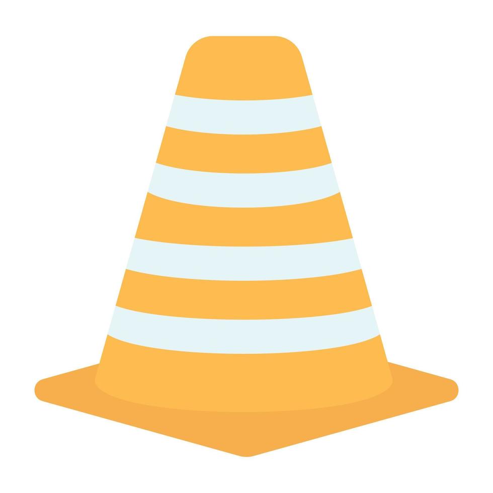 A perfect design icon of traffic cone vector
