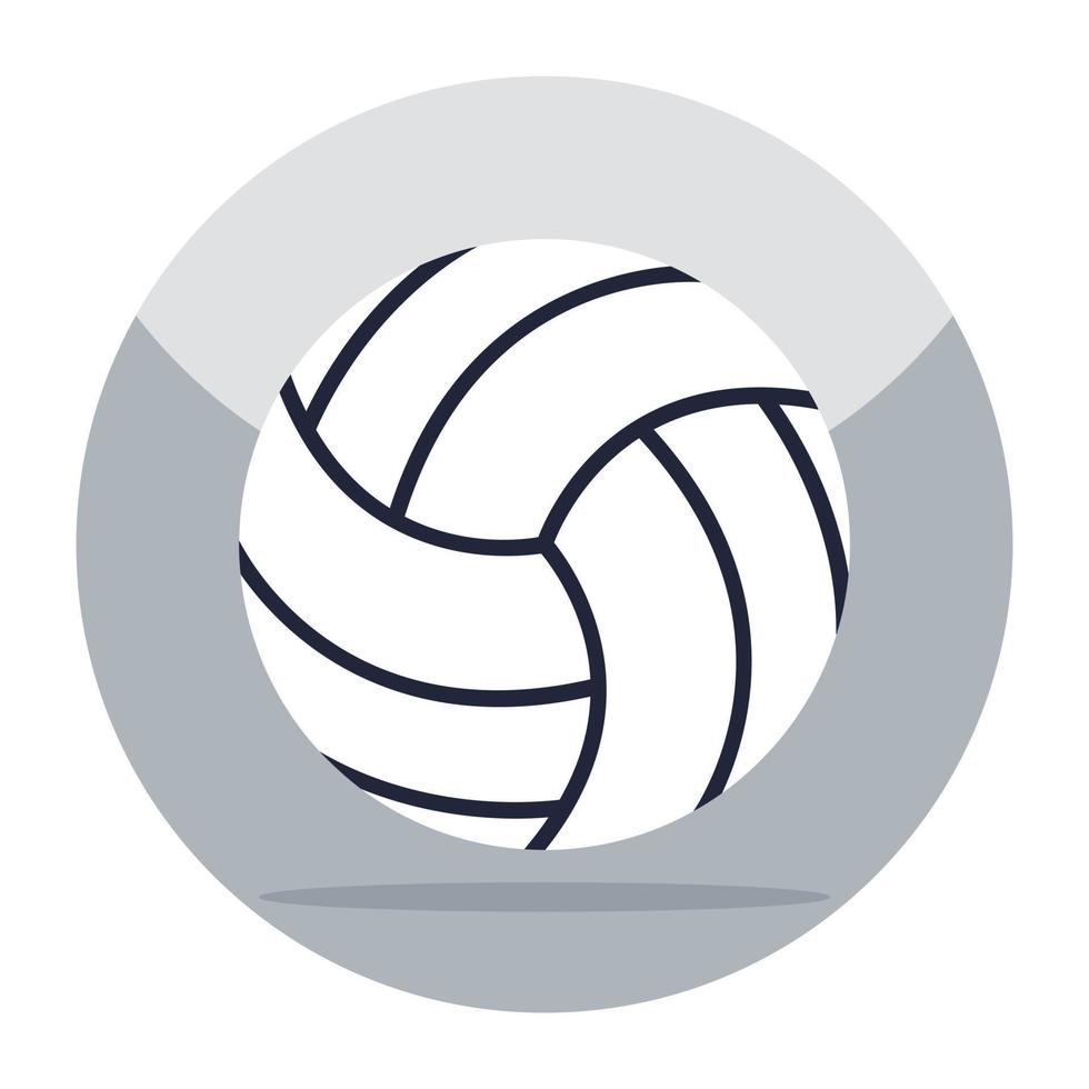 Editable design icon of vollyball vector
