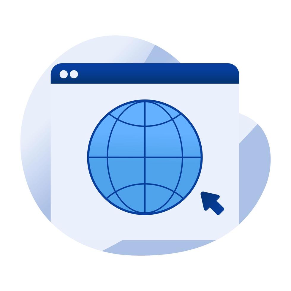 Perfect design icon of web browser vector