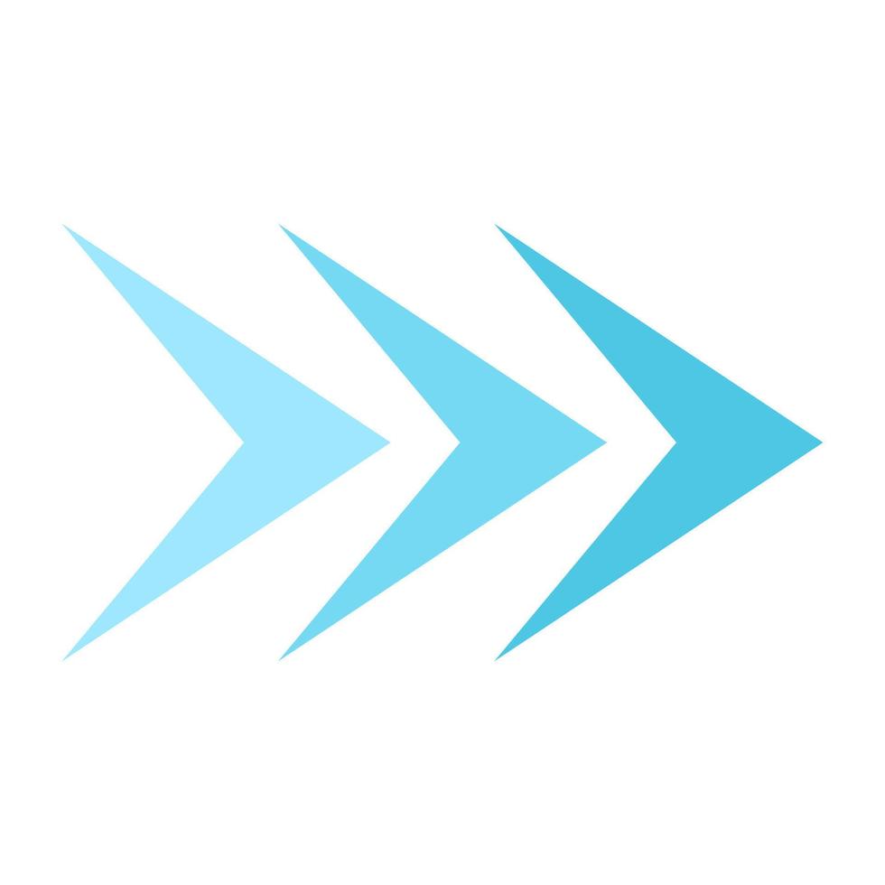 An icon design of fast forward arrow vector