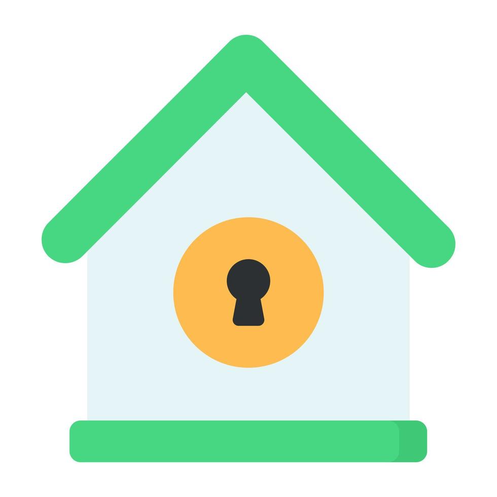 Modern design icon of secure home vector