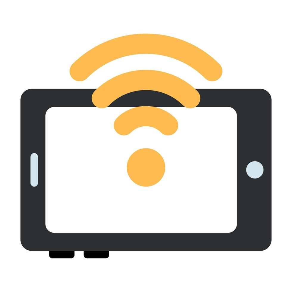 An icon design of mobile wifi vector