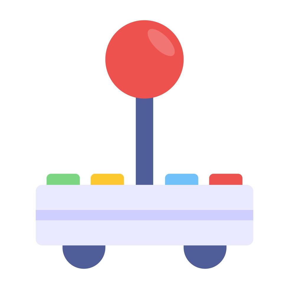 Vector design of game controller, flat design icon