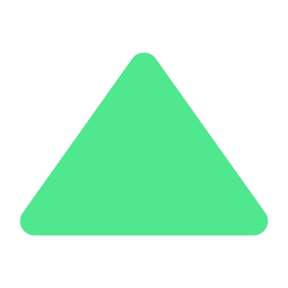 A unique design icon of triangle arrow vector