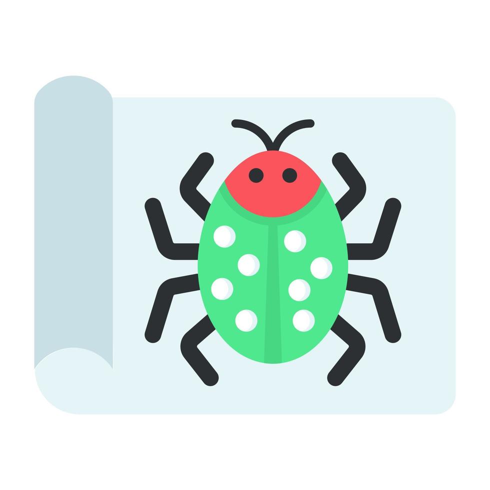 A colorful design icon of bug file vector