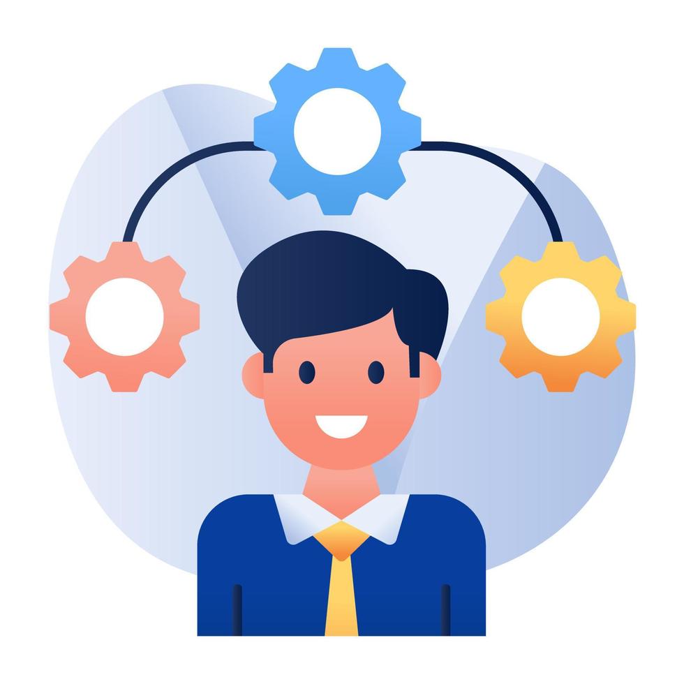 Modern design icon of data analysis vector