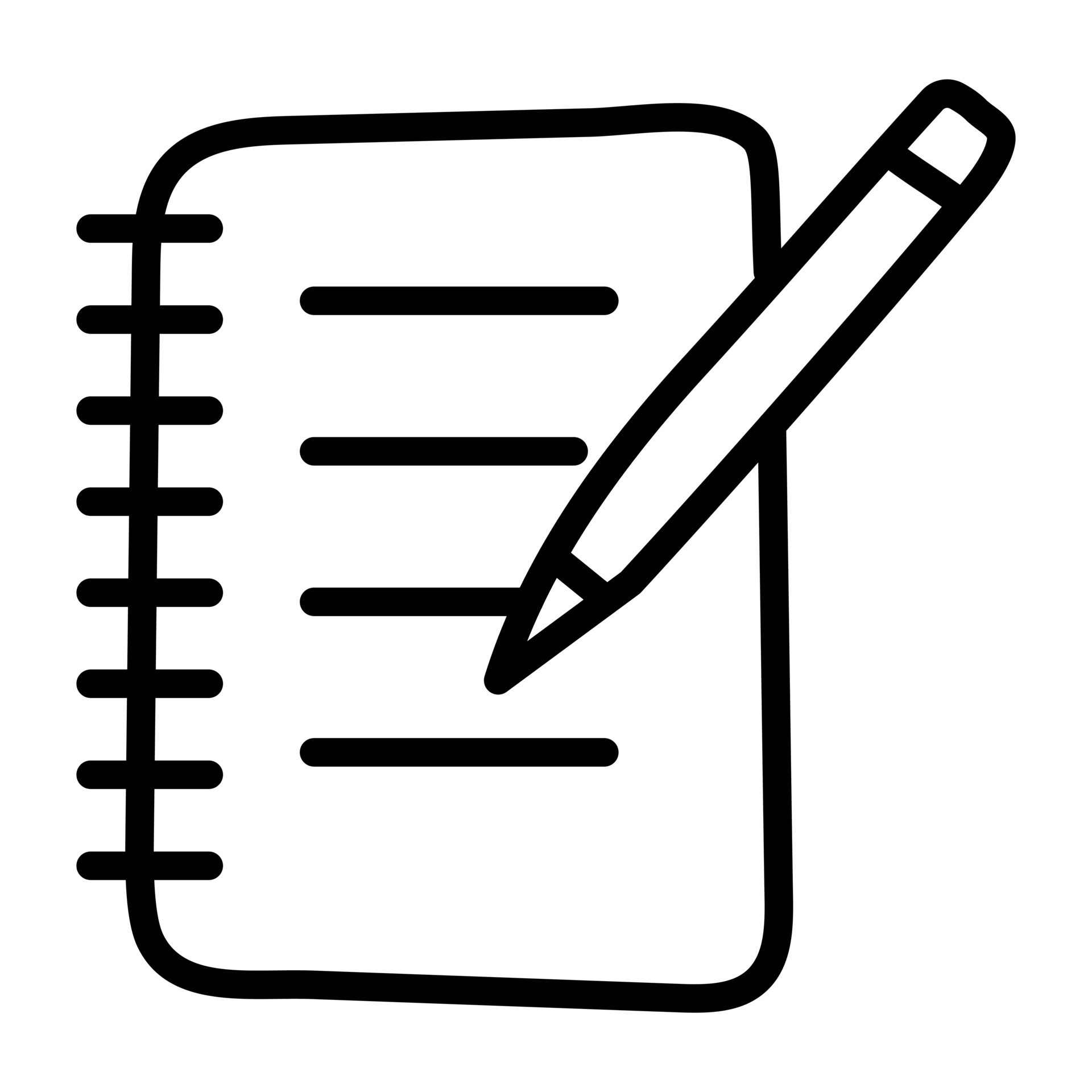 A modern style icon of writing pad, editable linear design 10291181