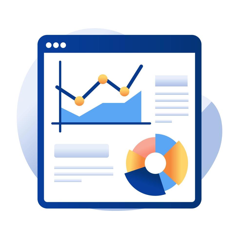 Perfect design icon of web analytics vector