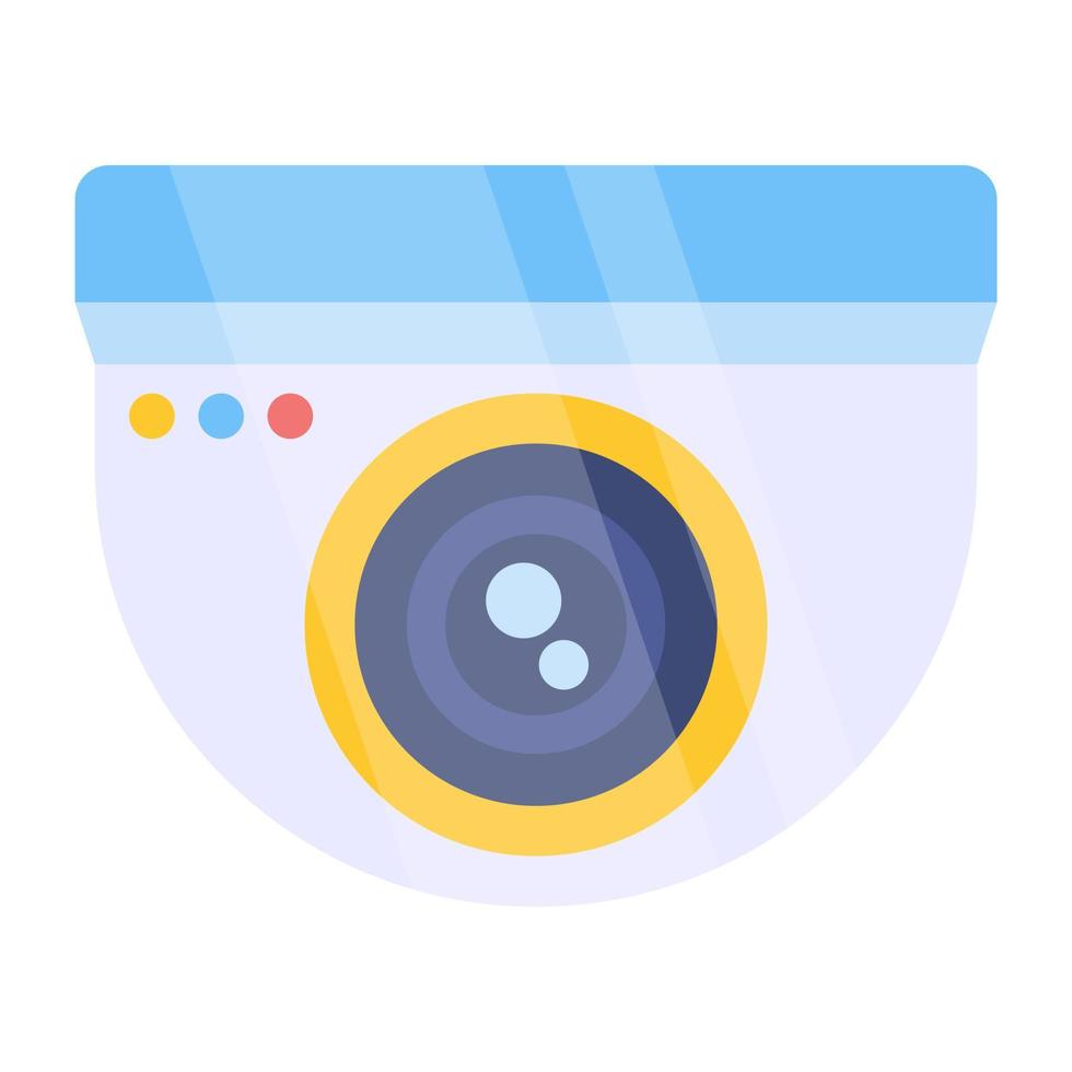 Cctv camera icon, editable vector