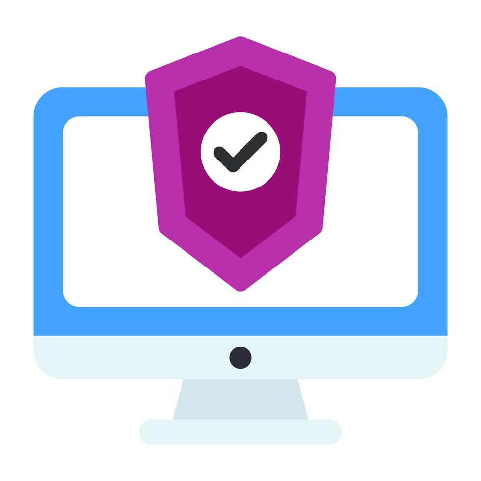 icono de diseño moderno de seguridad informática vector