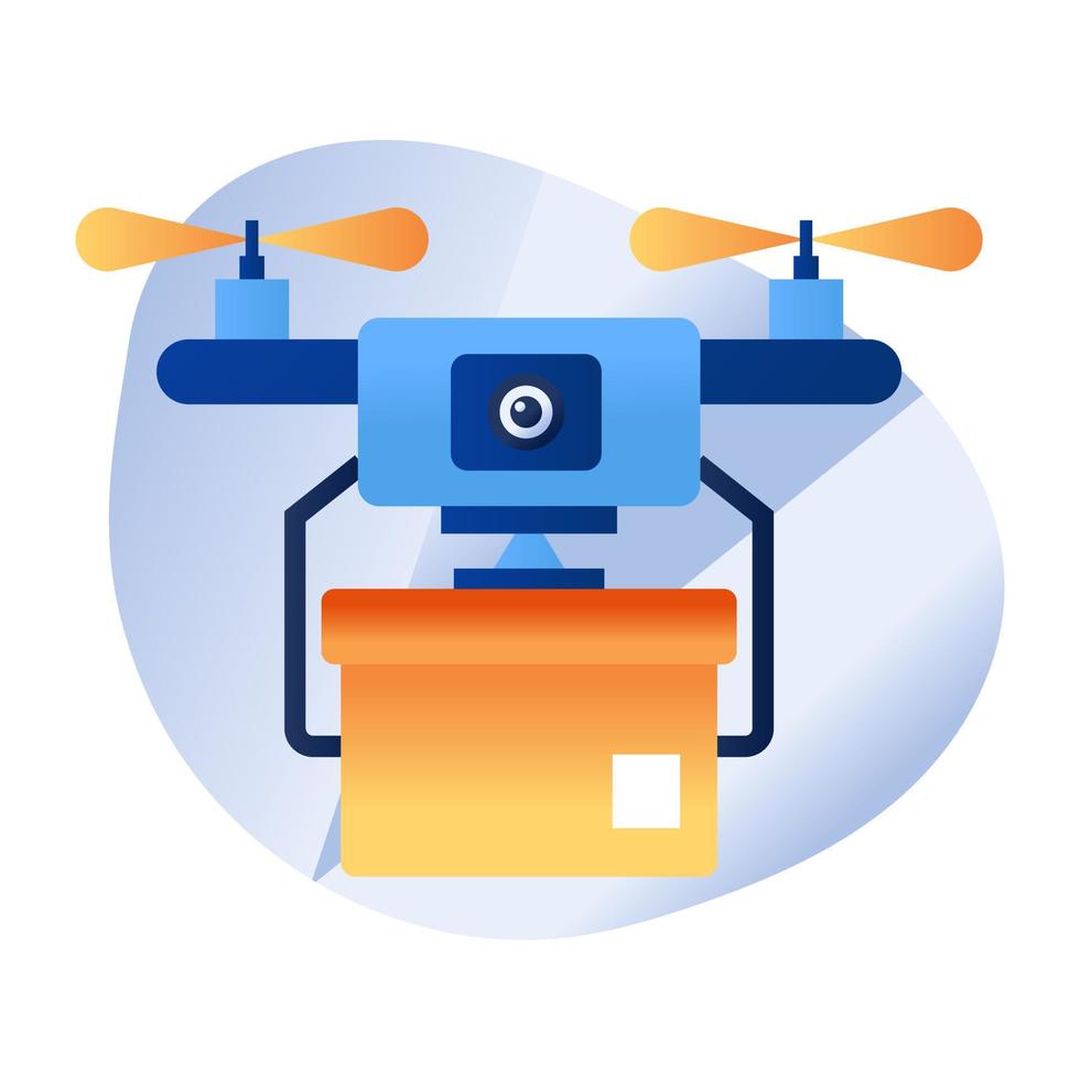 Vector design of drone delivery 10291438 Vector Art at Vecteezy