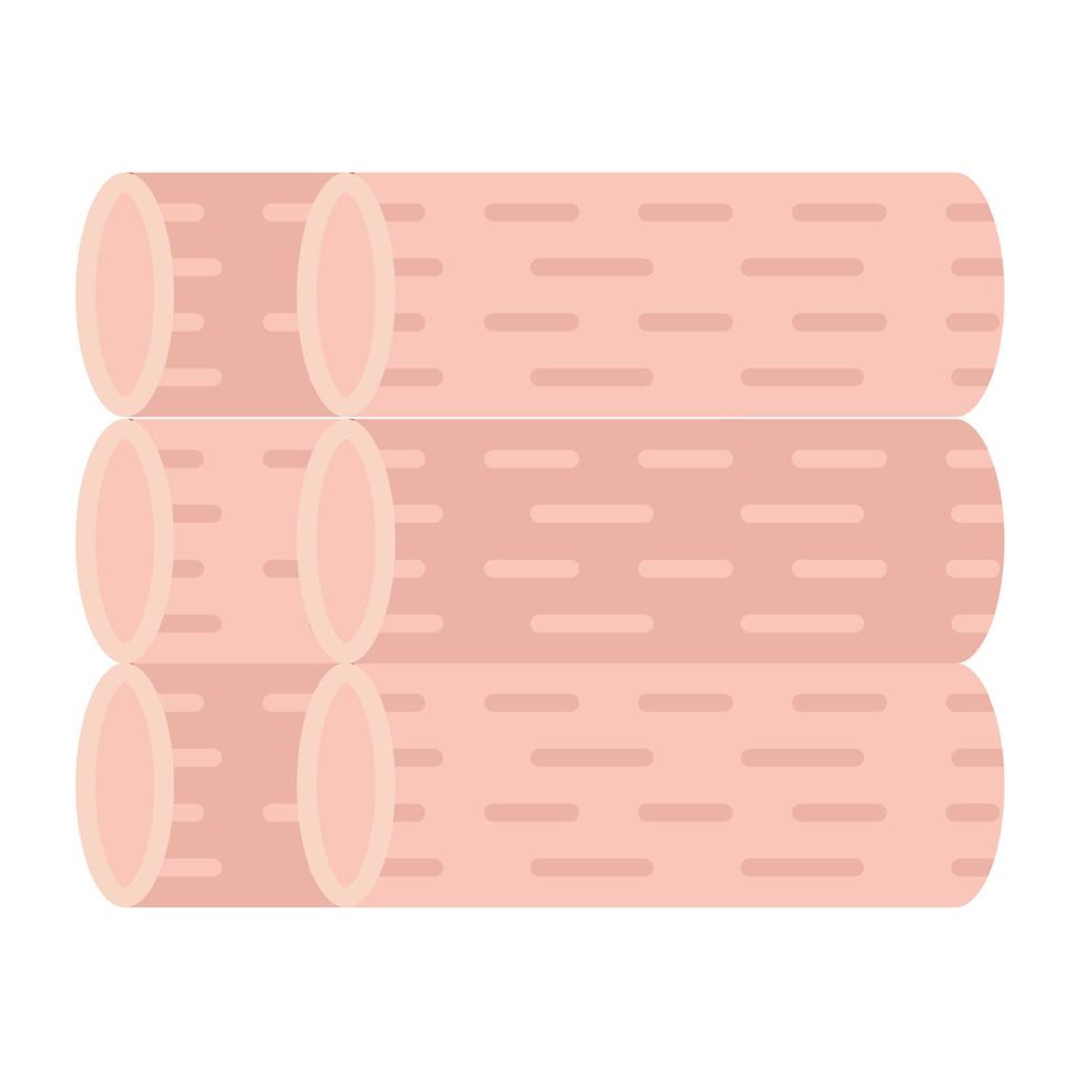 Wood logs icon in trendy design vector