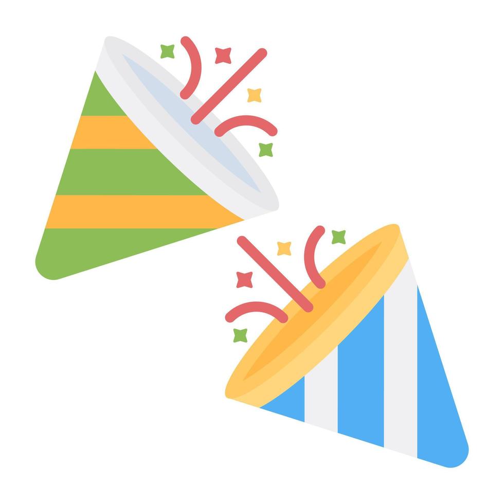 Party celebration concept icon, confetti vector