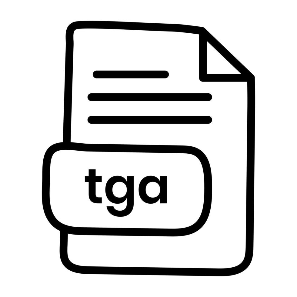 An icon design of tga file vector