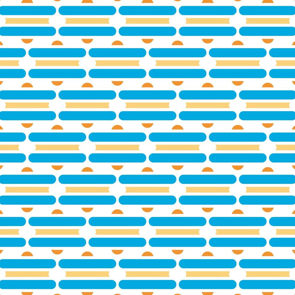Blue colour horizontal stripes seamless pattern vector background.