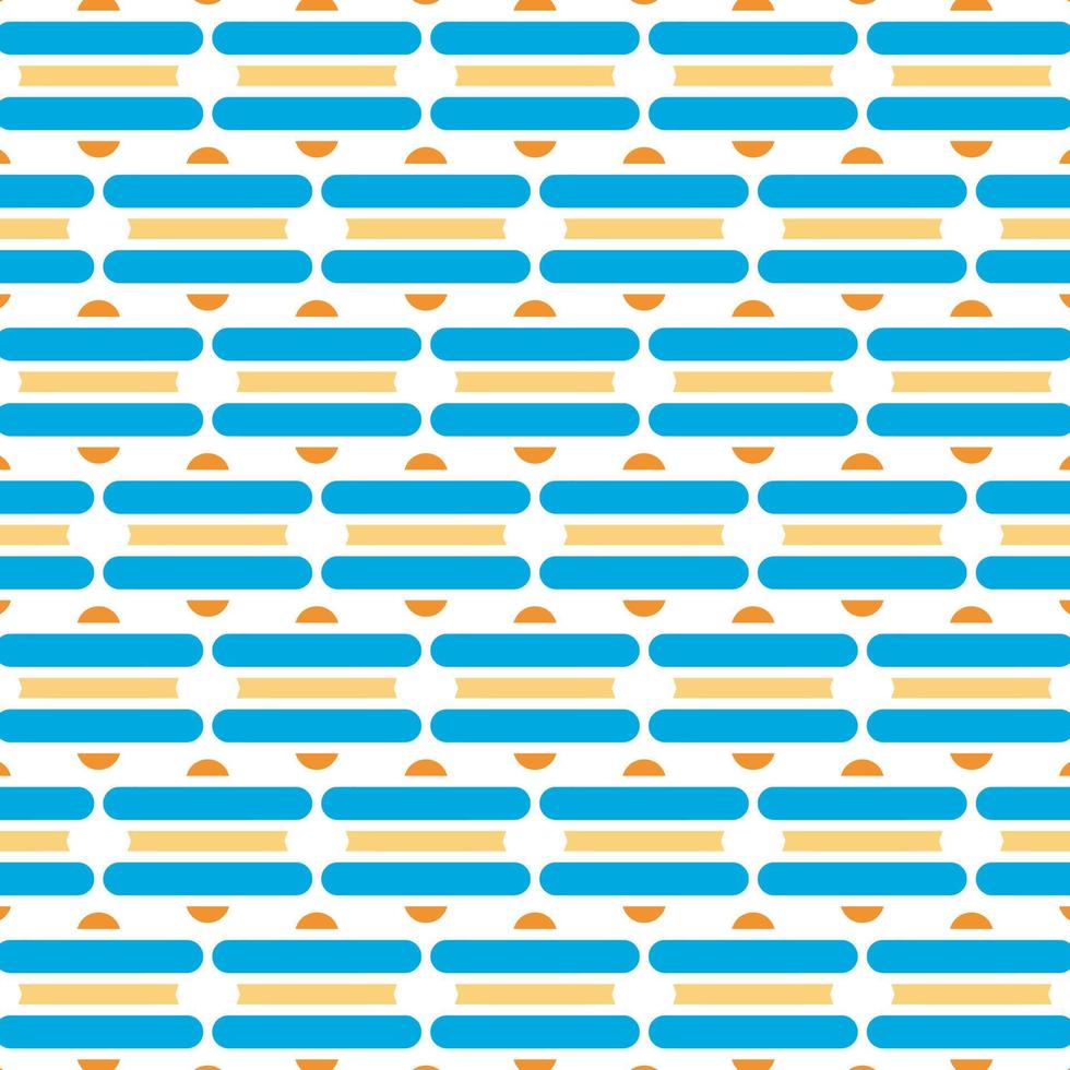 Blue colour horizontal stripes seamless pattern vector background.