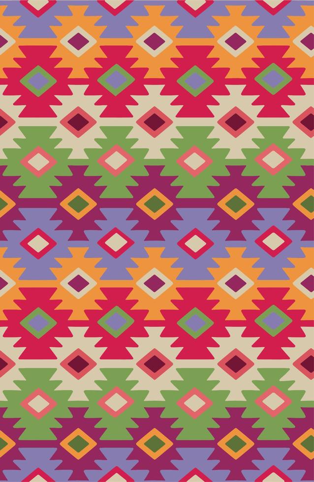 Tribal seamless colorful geometric pattern. Ethnic vector texture.Traditional ornament.