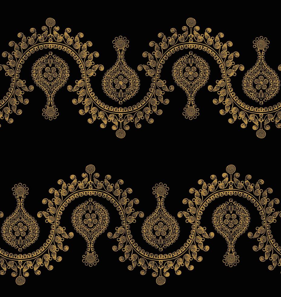 fondo de patrón sin costuras de Damasco. clásico adorno de damasco antiguo de lujo, textura real victoriana sin fisuras para papeles pintados, textiles, envoltura. exquisita plantilla floral barroca vector