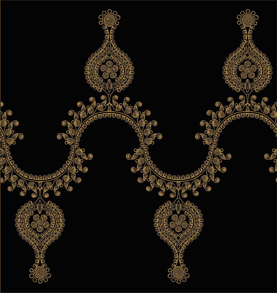 fondo floral de patrones sin fisuras en estilo árabe. patrón arabesco. ornamento étnico oriental. textura elegante para fondos vector