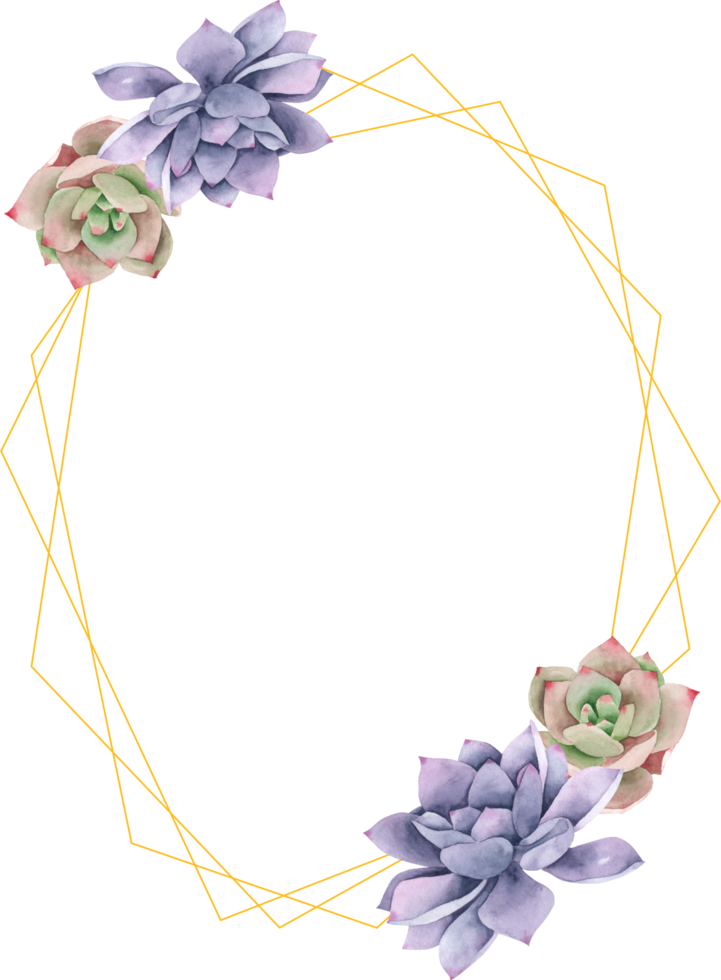 corona di fiori acquerello dipinto a mano png