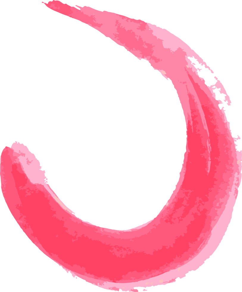 Red Watercolor brush stroke png