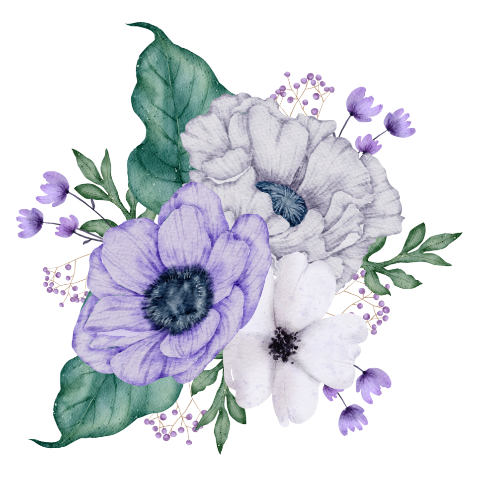 Blumenstrauß Aquarell Hochzeitsblume png