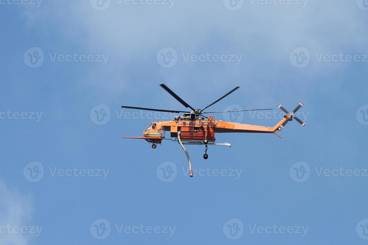 Orange Fire Helicopter photo