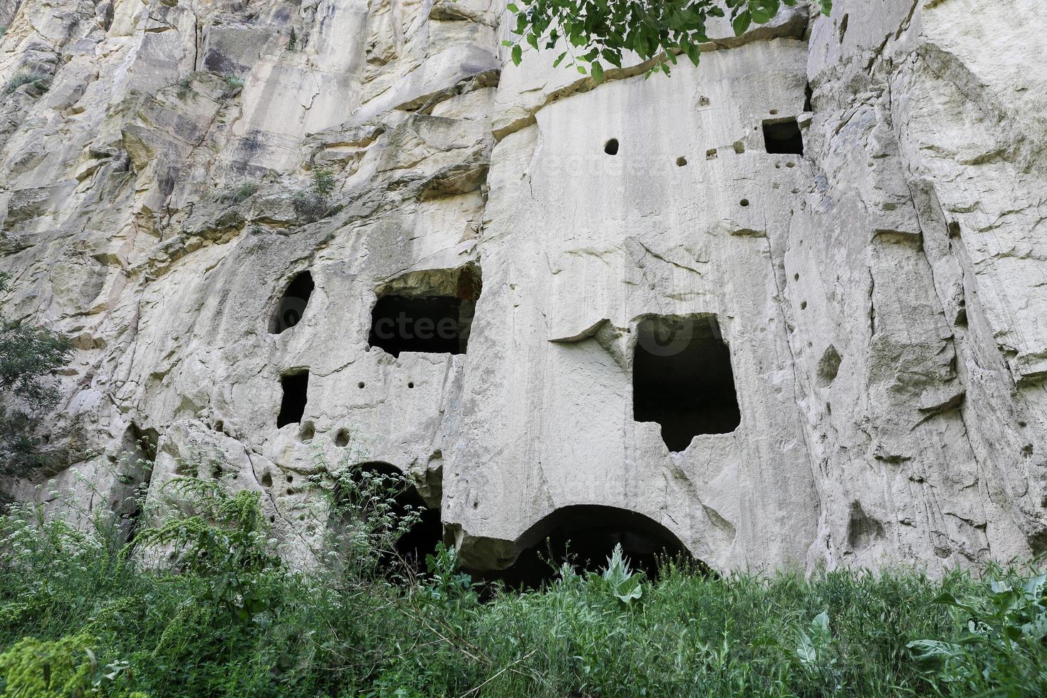 Handmade Caves in Ihlara Valley, Turkey photo