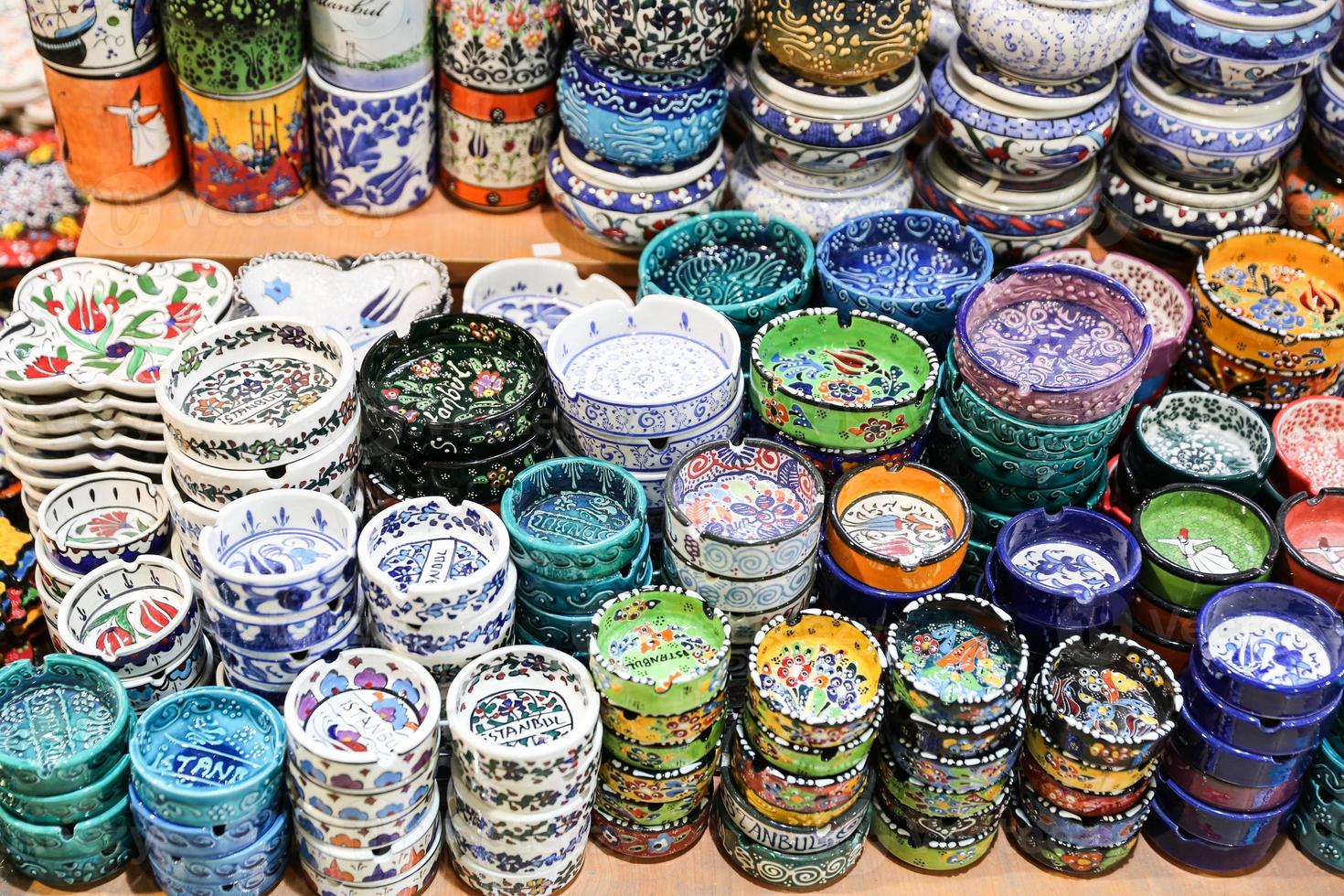 Turkish Ceramics in Grand Bazaar photo