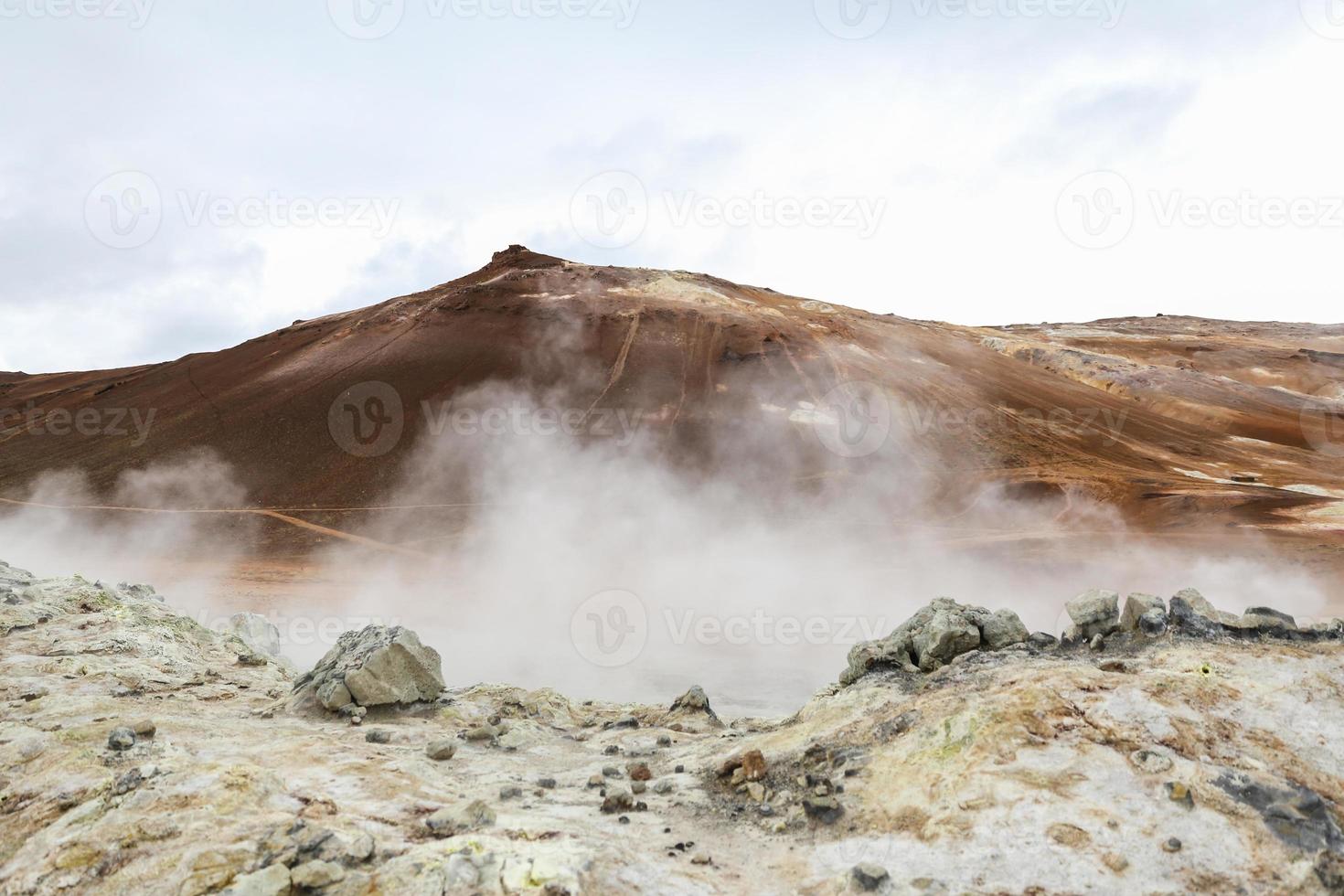 Namafjall geothermal area in Iceland photo