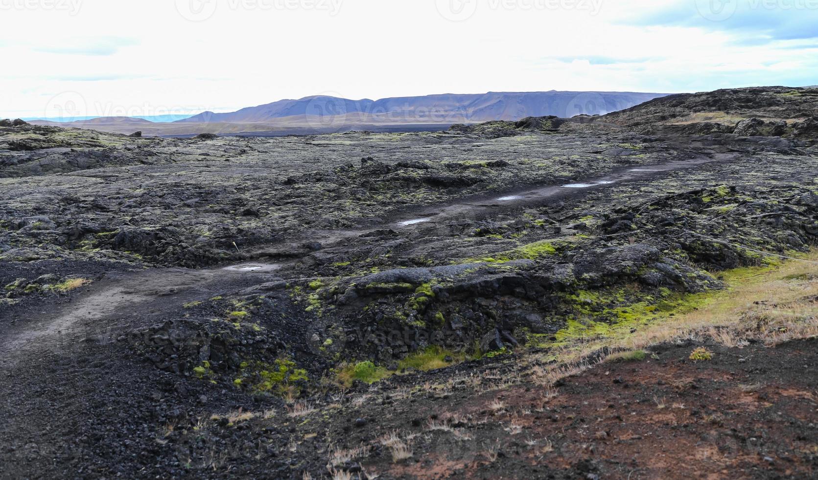 Leirhnjukur lava field in Iceland photo