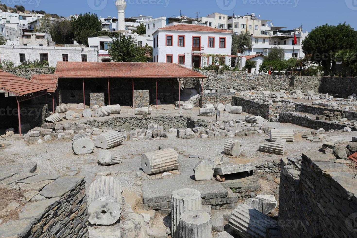 Mausoleum at Halicarnassus in Bodrum, Turkey photo