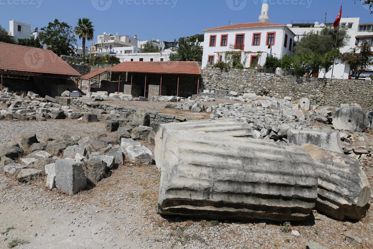 Mausoleum at Halicarnassus in Bodrum, Turkey photo