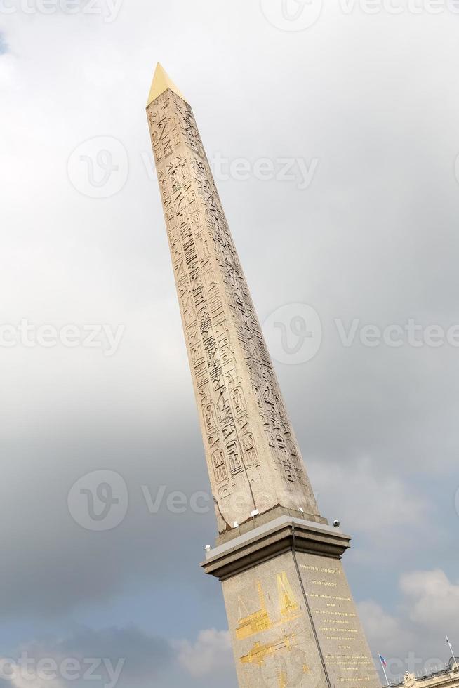 Luxor Obelisk in Place de la Concorde, Paris, France photo