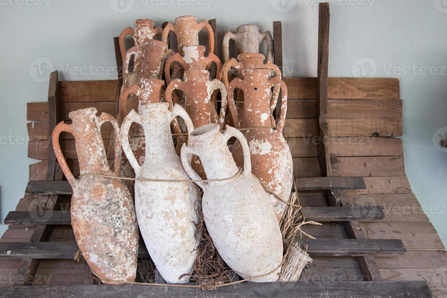 Amphoras in Bodrum Castle photo