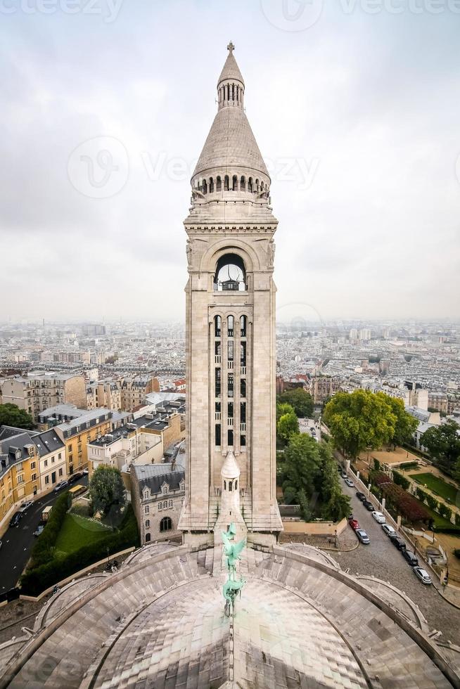 Sacre Coeur Basilica at Montmartre in Paris, France photo