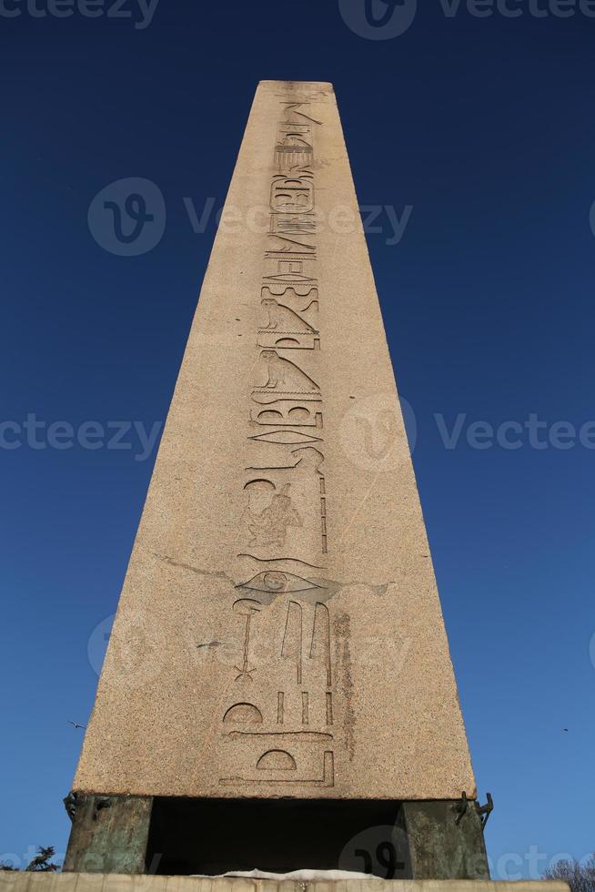 Obelisk of Theodosius in Istanbul City, Turkey photo