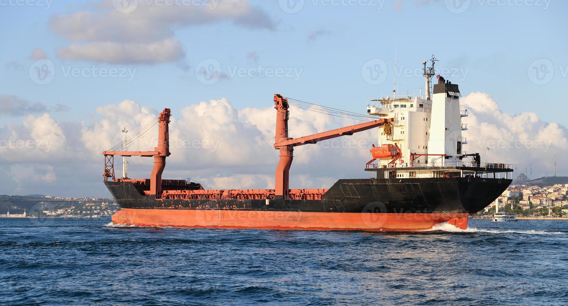 Cargo Ship in Sea photo