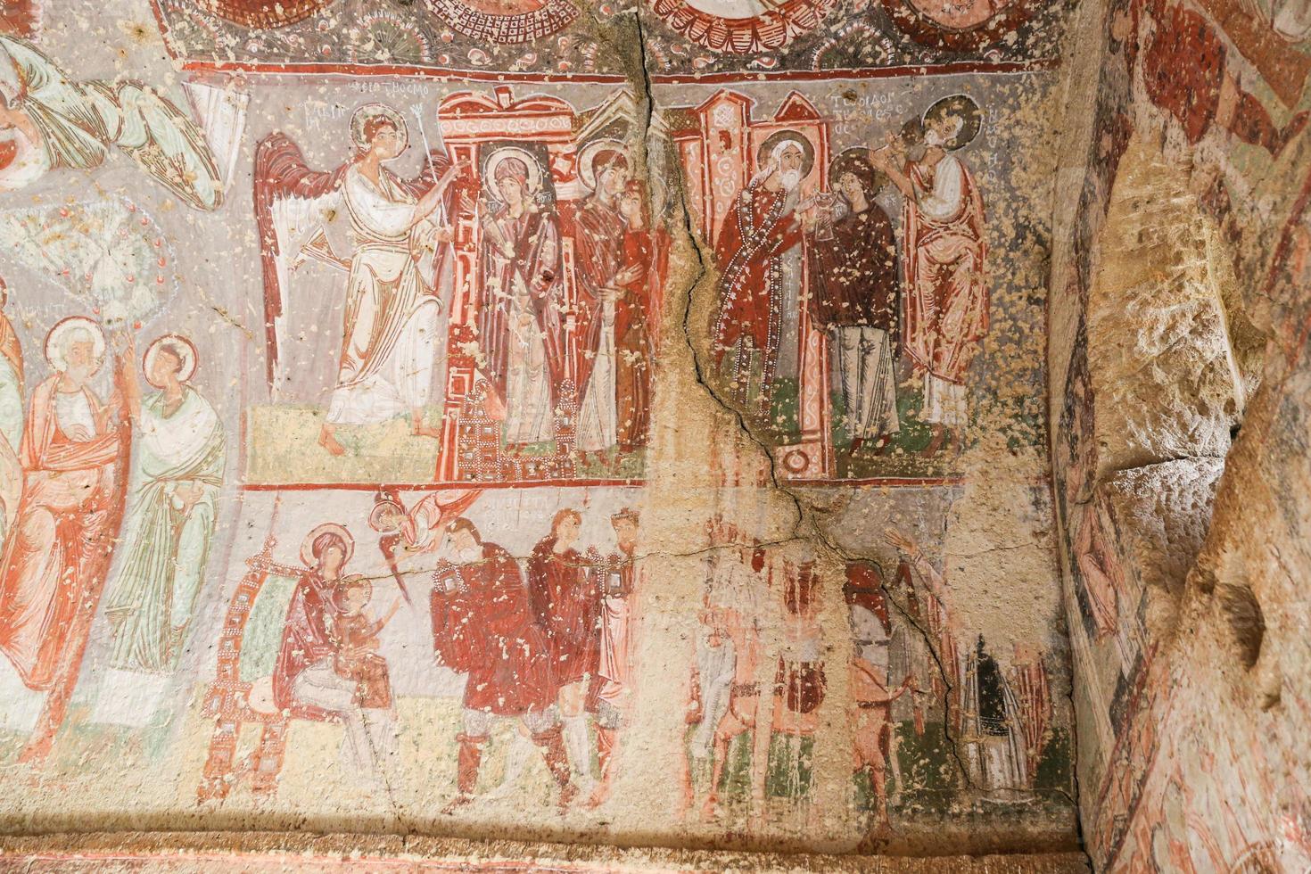 Cavusin Church in Cappadocia, Turkey photo