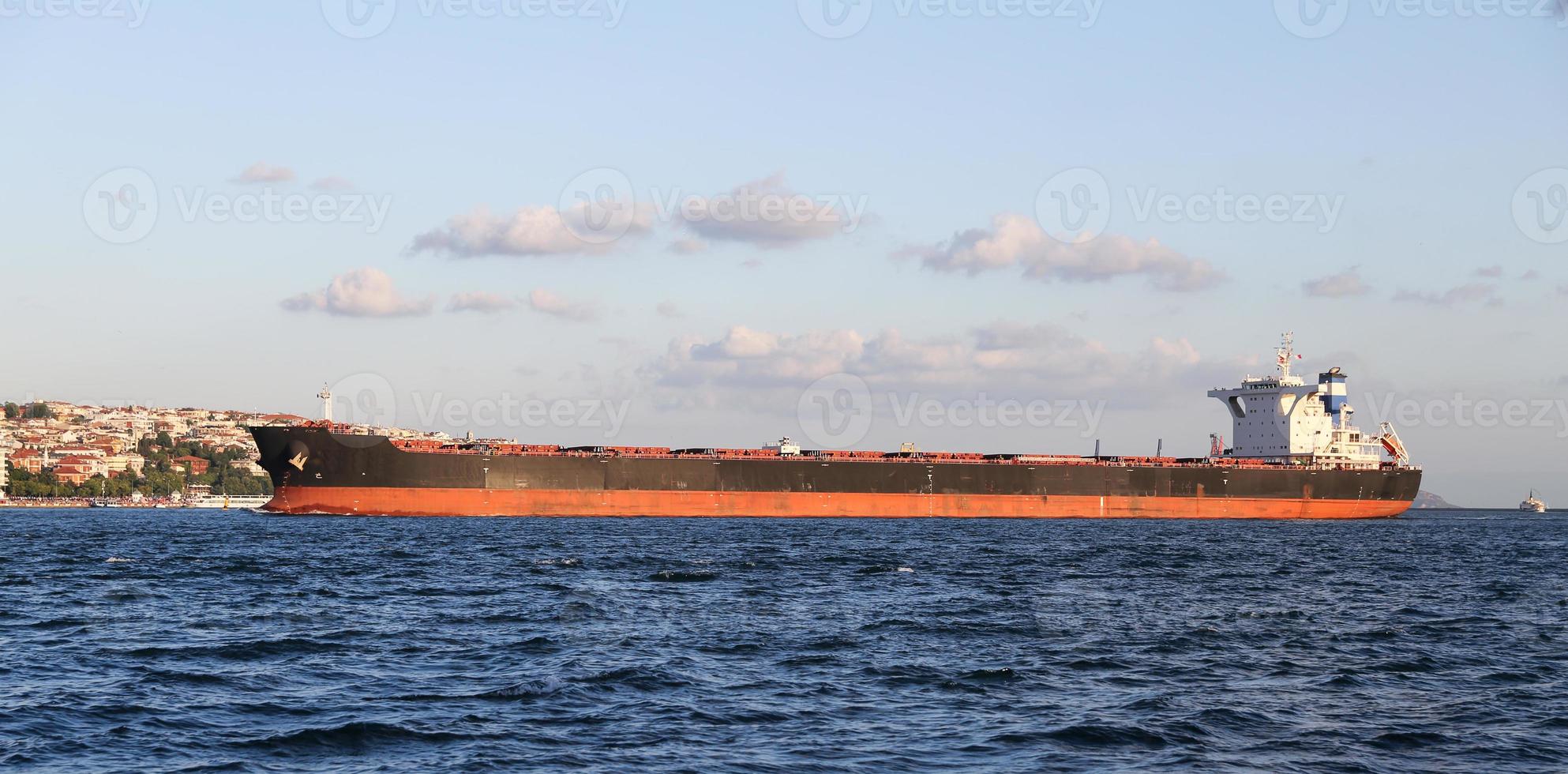 Cargo Ship in Sea photo