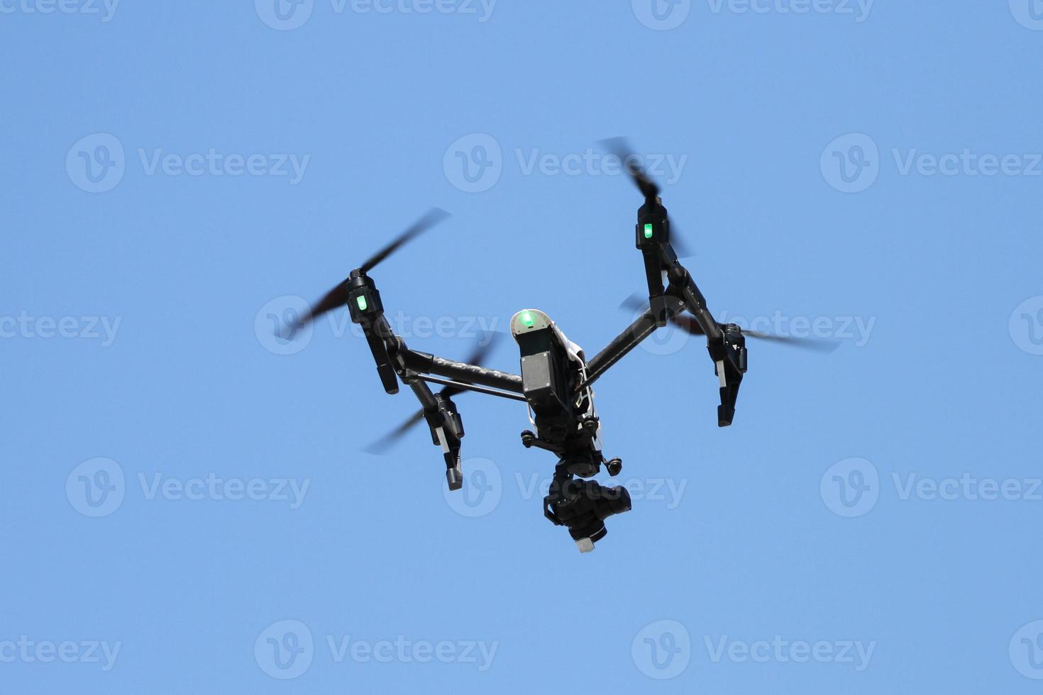 Black quadcopter helicopter photo