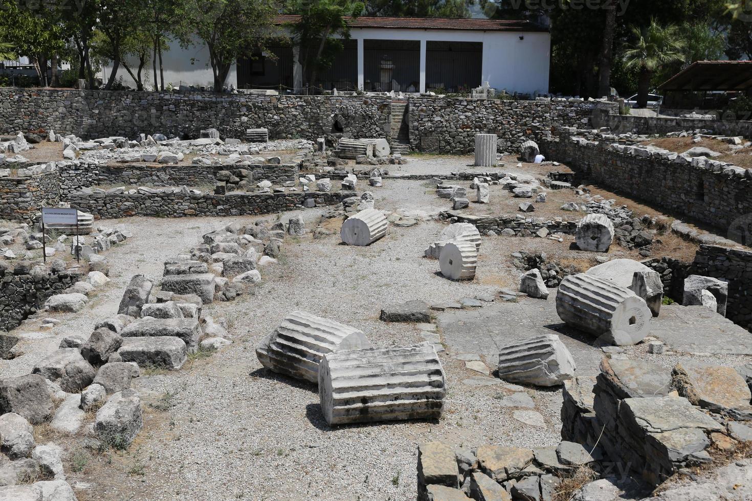 Mausoleum at Halicarnassus in Bodrum Town photo