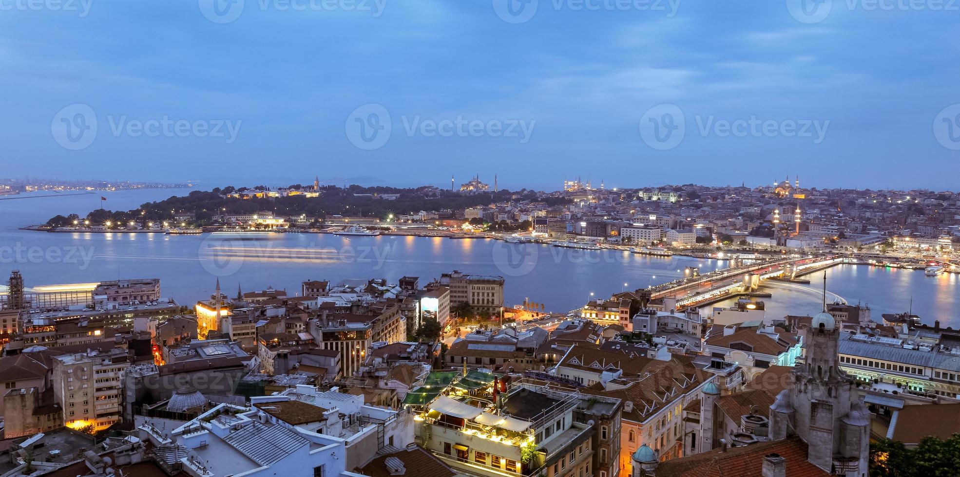 Old Town of Istanbul City in Turkey photo