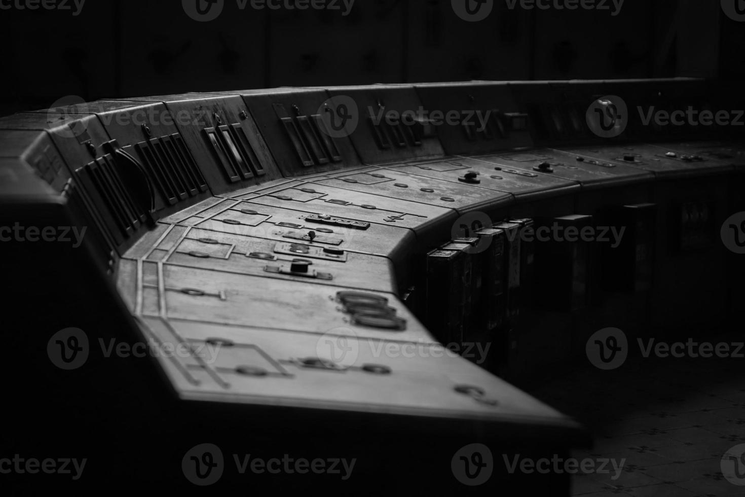 Control Panel of an old Power Plant photo