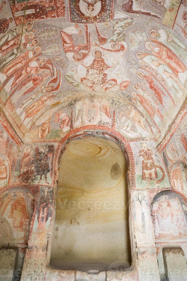 Cavusin Church in Cappadocia, Turkey photo