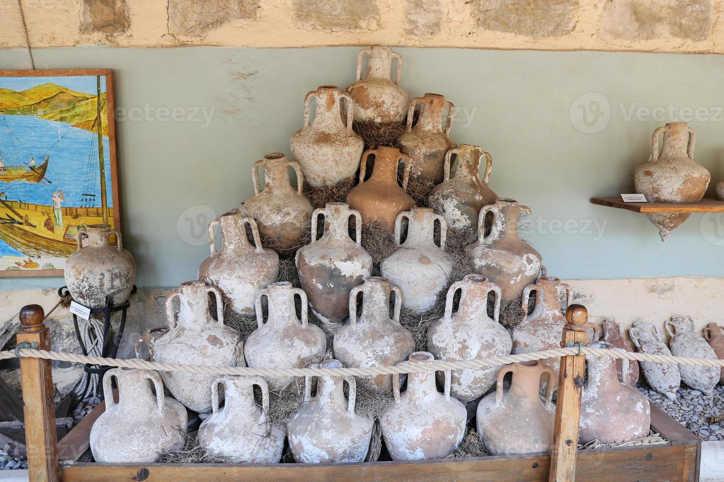 Amphoras in Bodrum Castle photo