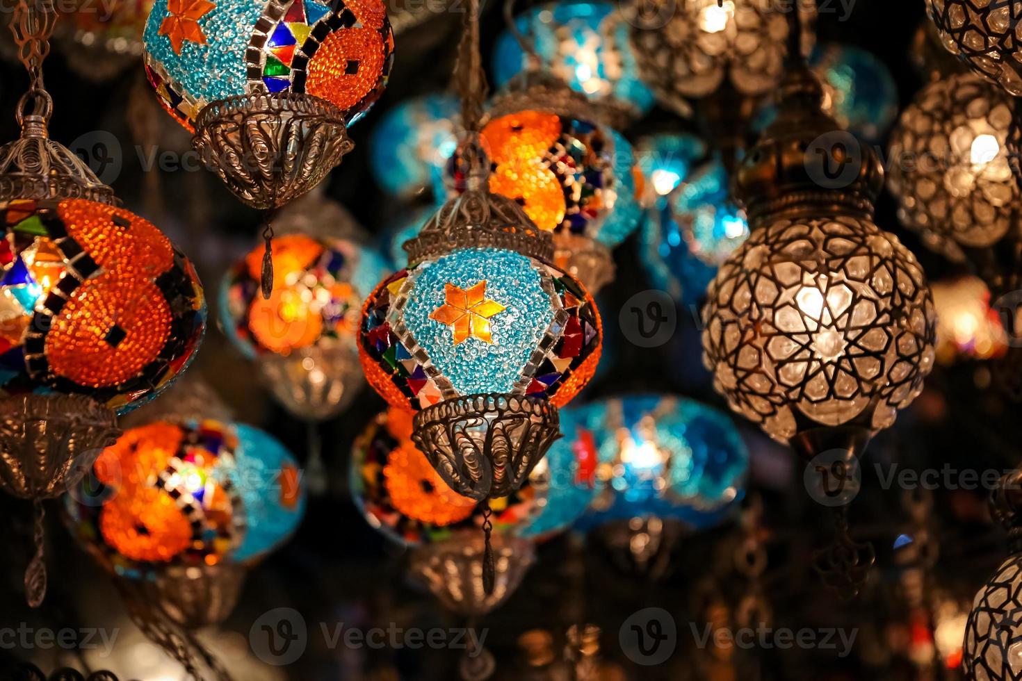 Colorful Turkish Laterns photo